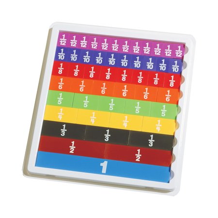 LEARNING ADVANTAGE Fraction Tiles With Tray 7660